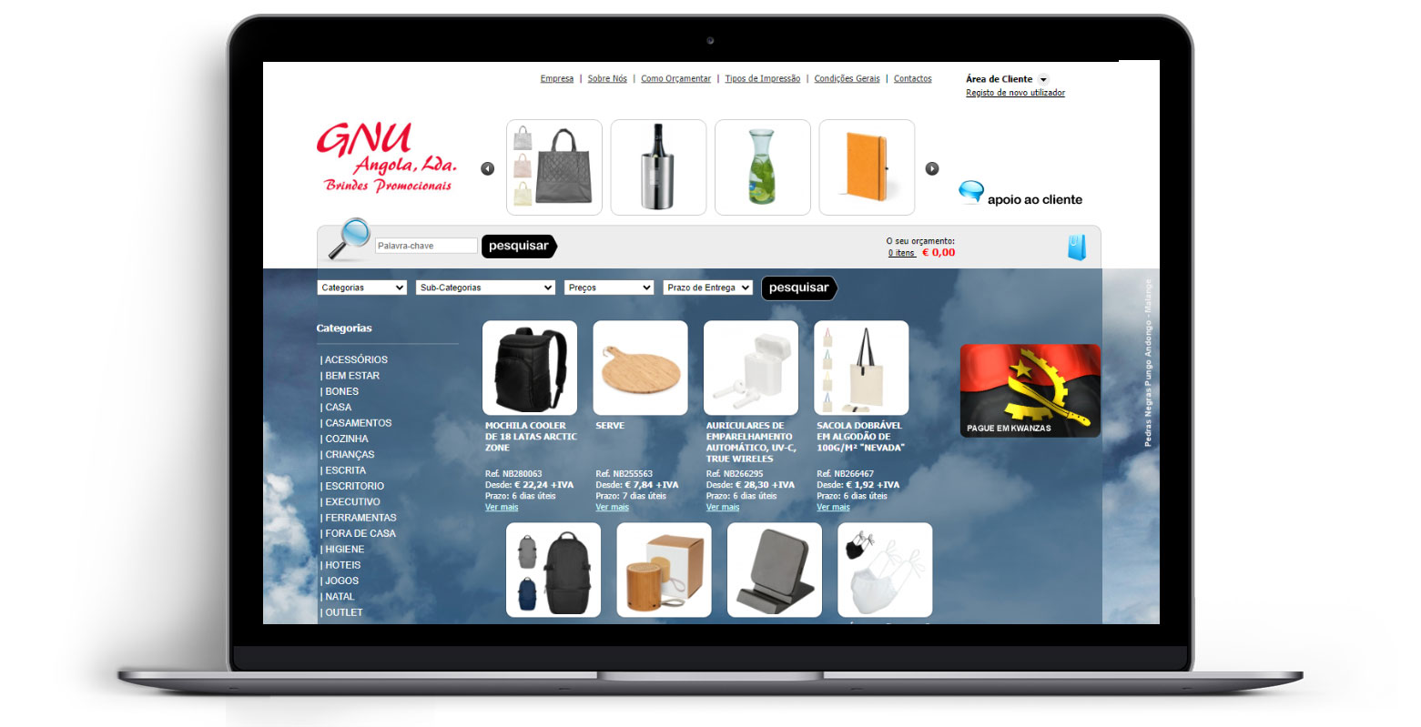 Loja Virtual GNU Angola